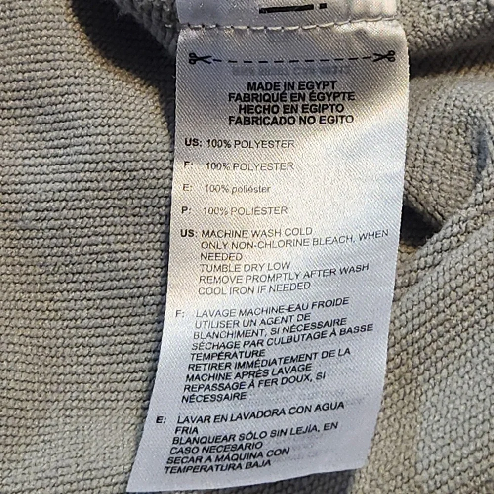 Adidas Mens Golf Performance 1/4 Zip Pullover Jacket Gray Size Large L Athletic